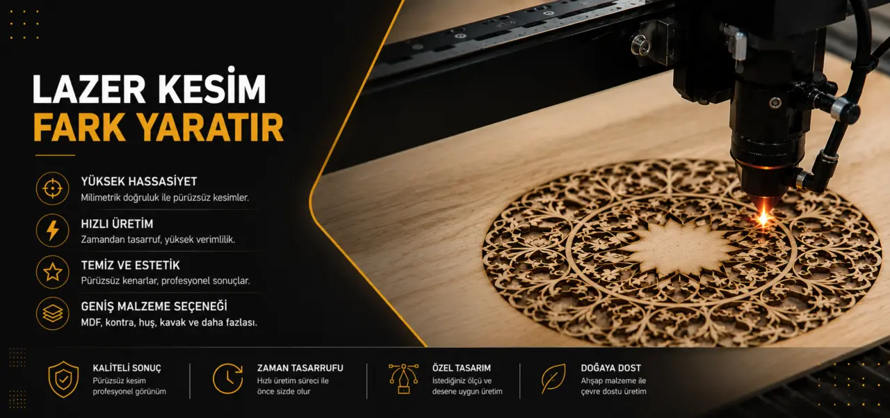 Ahşap Lazer Kesim Nedir? Kullanım Alanları ve Avantajları