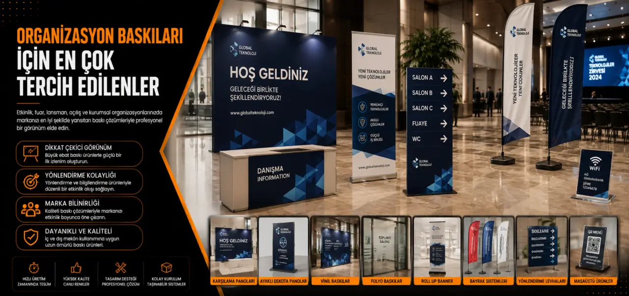 Organizasyon Baskıları Etkinliklerde En Çok Tercih Edilen Ürünler