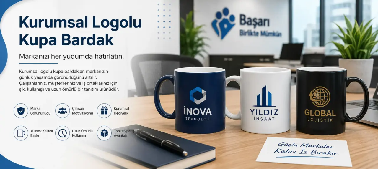 Kurumsal Logolu Kupa Bardak Baskı Nedir? Firmalar Neden Tercih Ediyor?