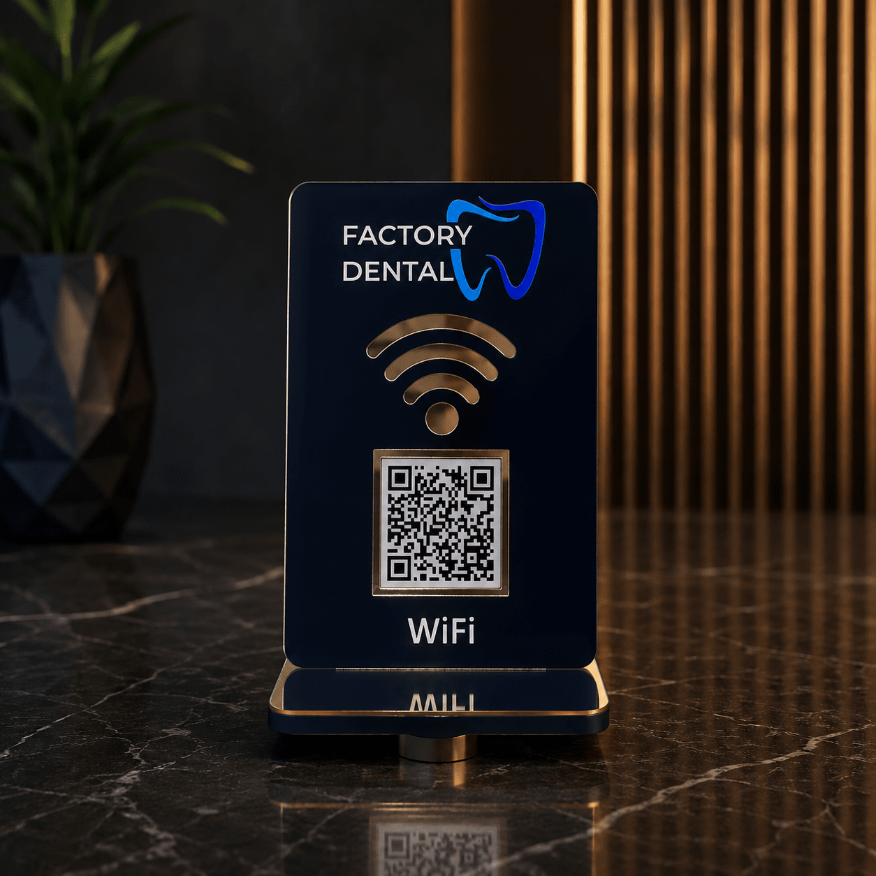 Wifi QR Kod Standı 5 mm