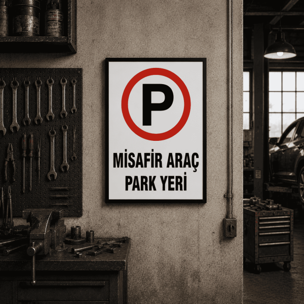 Misafir Otopark Levhası 25x35 cm