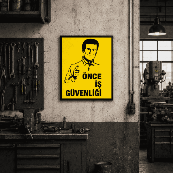 Önce İş Güvenliği Levhası 25x35 cm