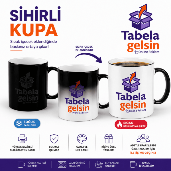 Sihirli Kupa Bardak Baskı