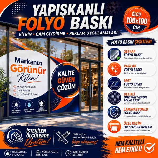 Yapışkanlı Folyo Baskı