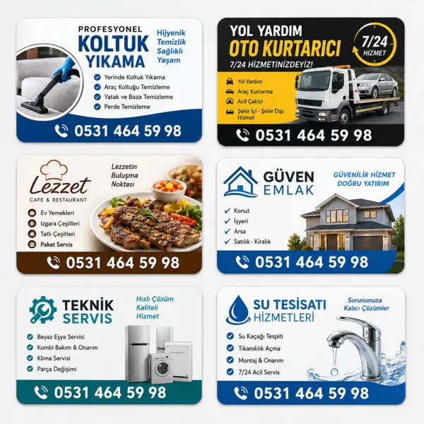Mıknatıslı Kartvizit ve Reklam Magnet