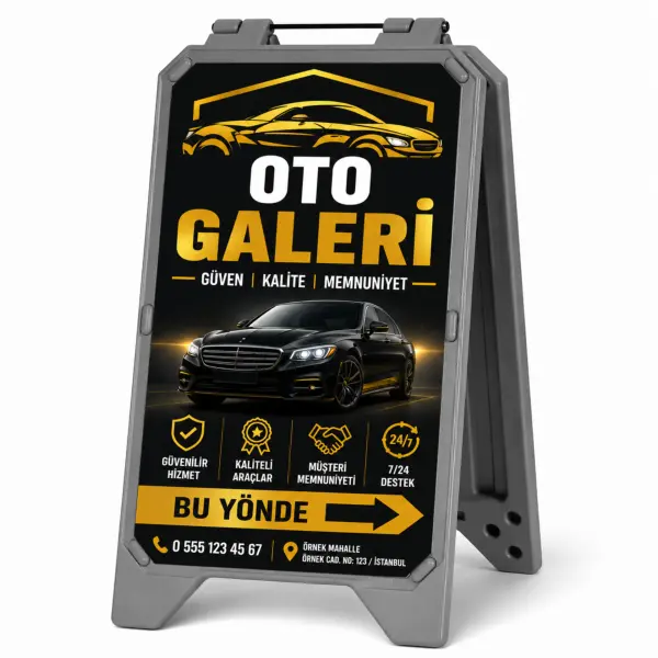 Açılır Kapanır Reklam Tabelası