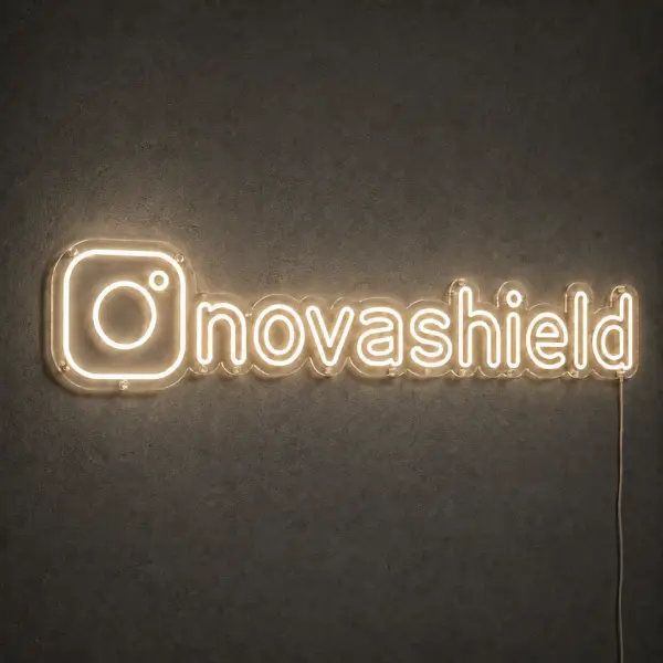 Kişiye Özel Instagram Logo LED Neon Tabela