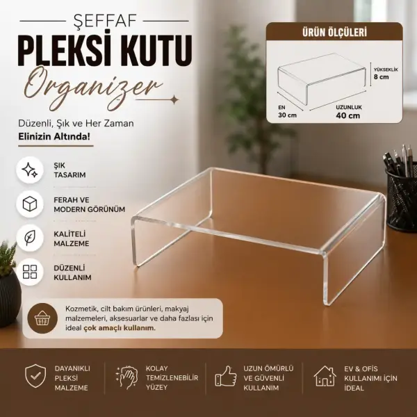 Şeffaf Pleksi Laptop Standı
